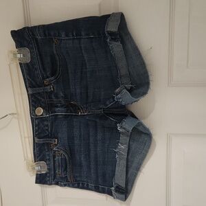 Dark Wash Denim Cutoff Shorts